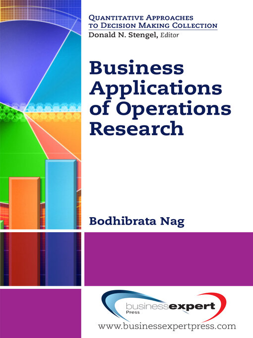Cover image for Business Applications of Operations Research